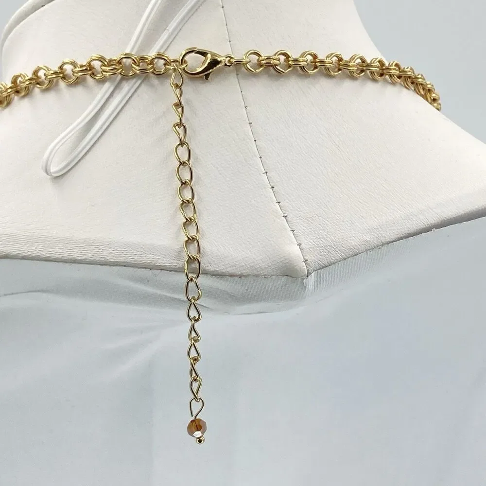 Vintage Gold Tone Necklace 21
